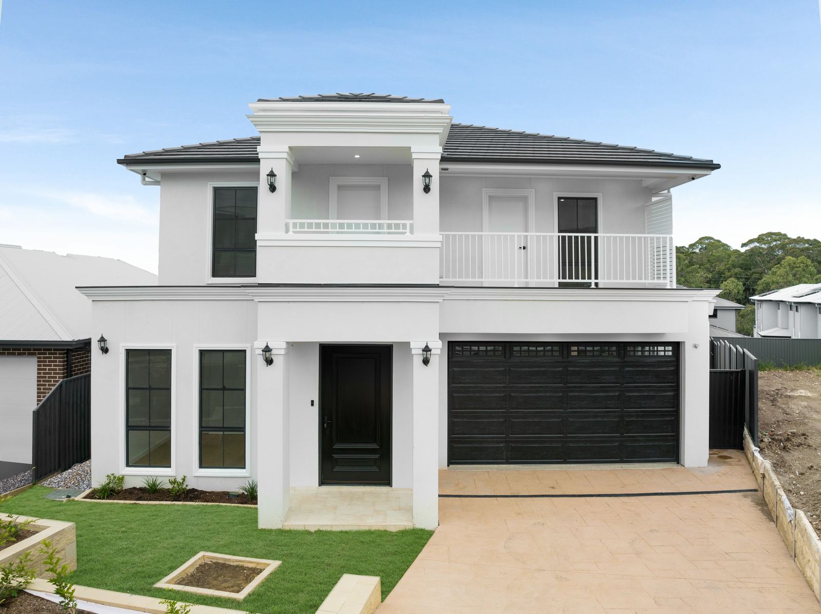 Completed French Provincial custom home in Campbelltown