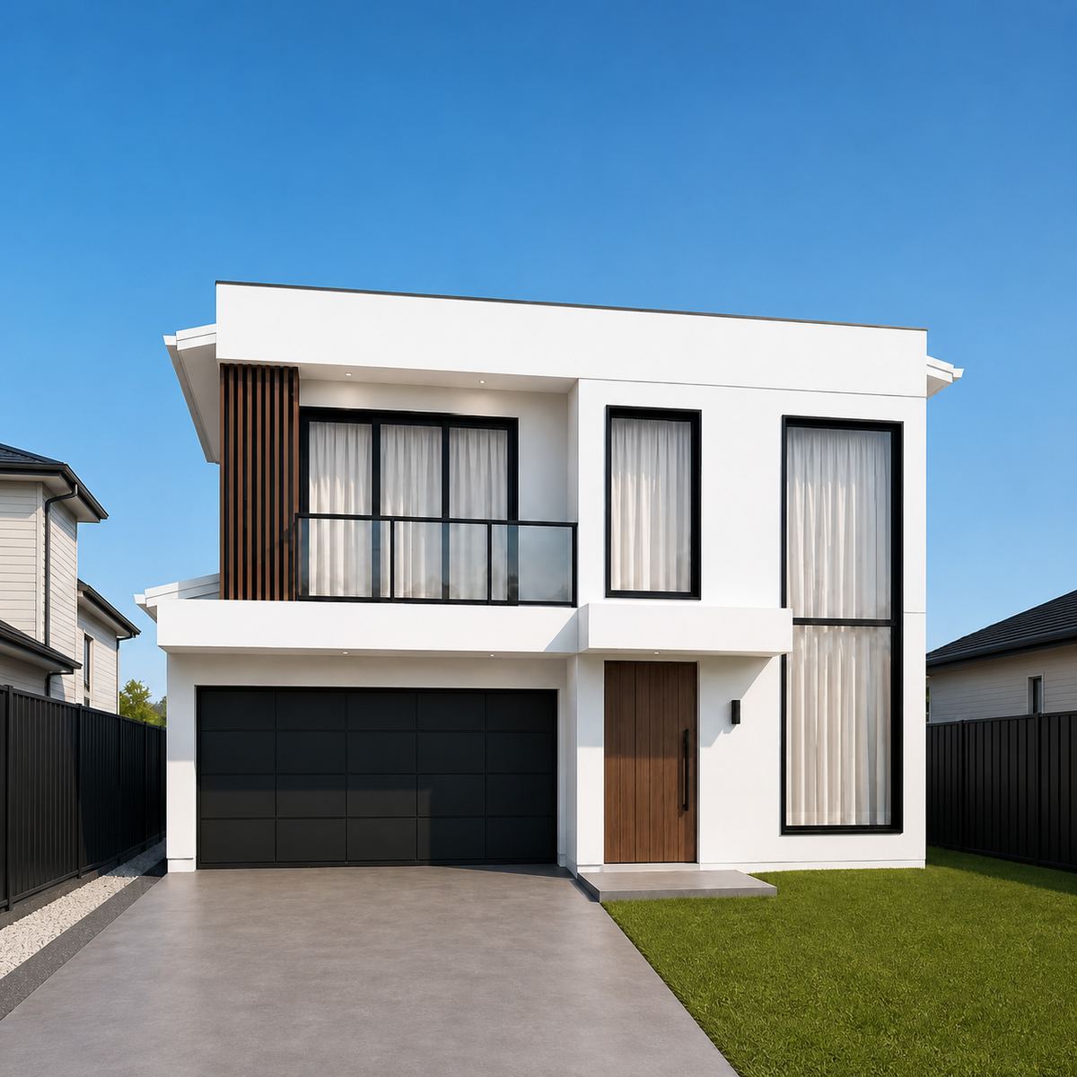 Artist impression, custom home in delivery near Tallawong metro