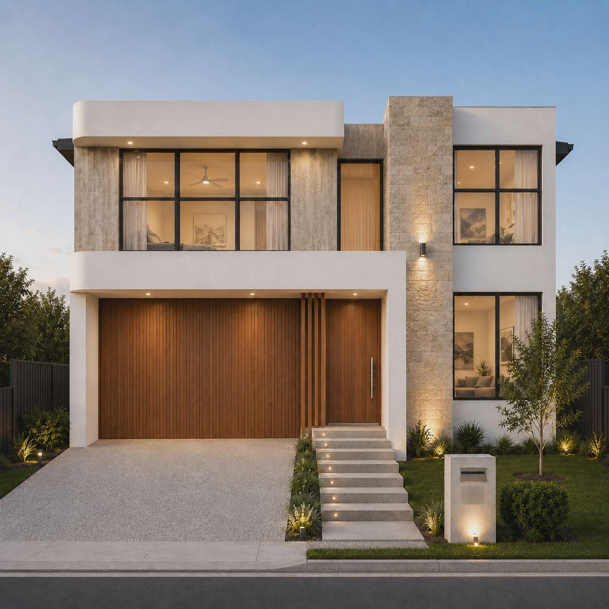 Artist impression, custom home in delivery in Ryde